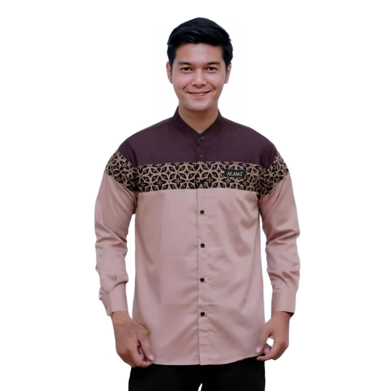 Product image Koko asakhi collection - KOKO ALAWI LENGEN PANJANG - KAIN SPUN HALUS BERKUALITAS M LATTE