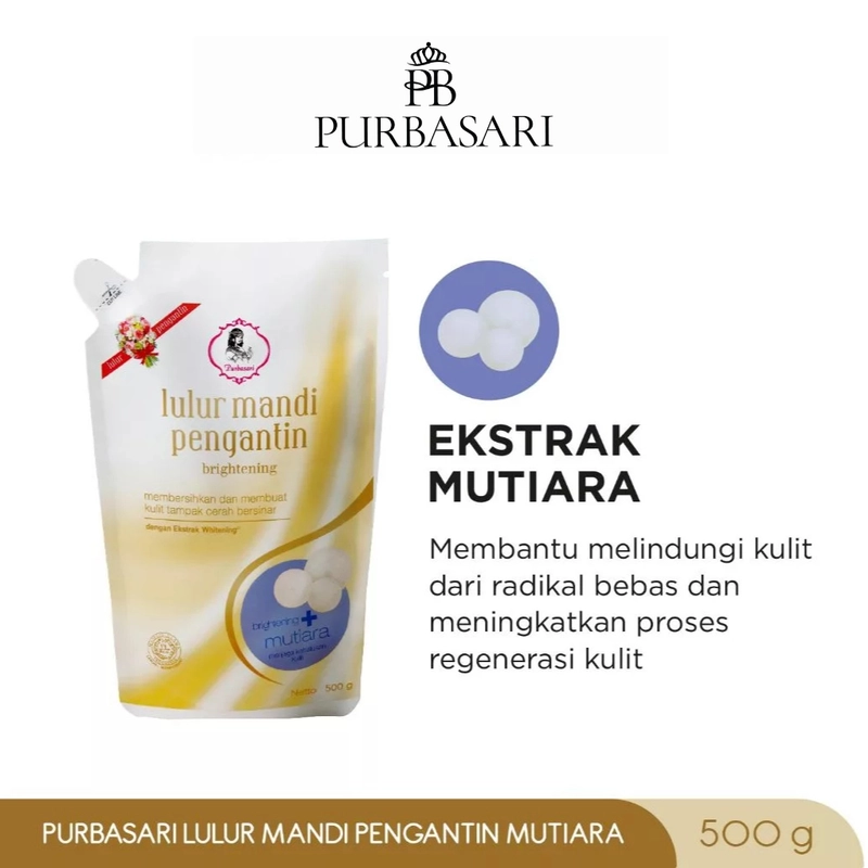 Product image Purbasari - [Glow Up Package - ISI 2] Lulur Mandi Pengantin 500gr + Minyak Zaitun 150 ml 1 Paket Mutiara+Zaitun