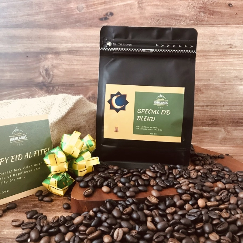 Product image Sumatra Highlands - SPECIAL EID LEBARAN BLEND 200 GR ARABICA COFFEE ONLY LIMITED BLEND 300gr kopi