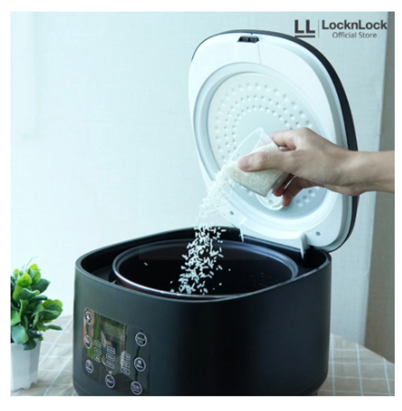 Product image UTAMAMEGA - LocknLock Smart Low Carbo Rice Cooker 5L - EJR353BLK Type EJR353BLK