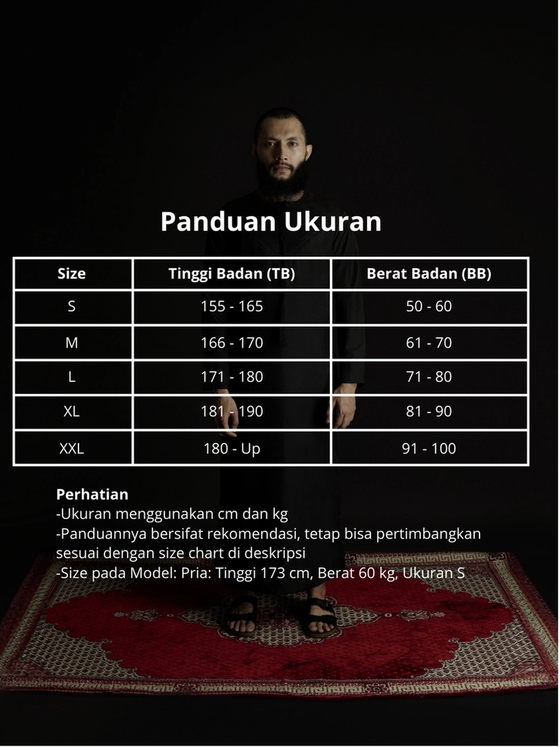 Product image Local Project - Al-Ameer Deep Black - Jubah Pria Dewasa Gamis Lengan Panjang S Hitam