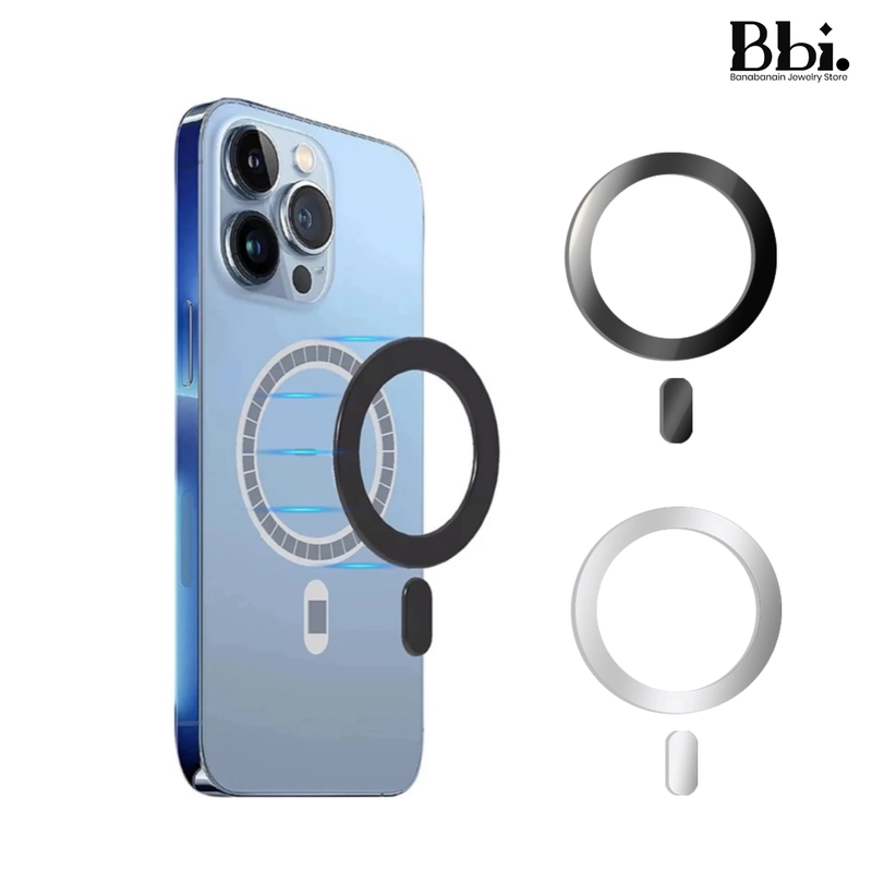 Product image GAWUNG - Ring Wireless MagSafe Bulat Besi IPhone HPMRR ring hitam