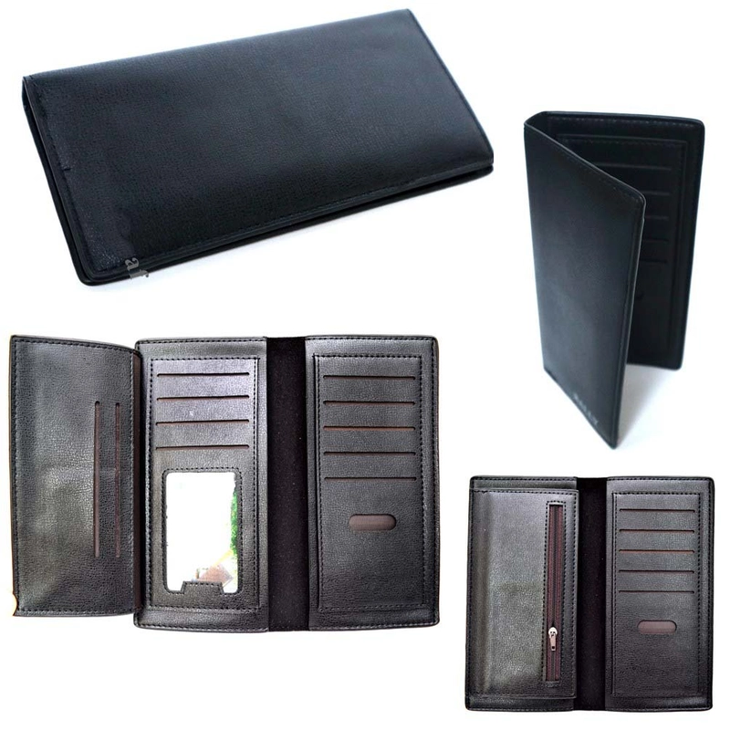 Product image Lanc Fashion - Dompet Unisex Kulit Kartu Unisex Long Fold Style WARNA HITAM