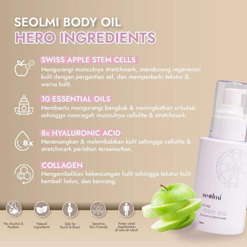 Product image Seolmi - Seolmi Firming Body Oil 100ml kuning bening