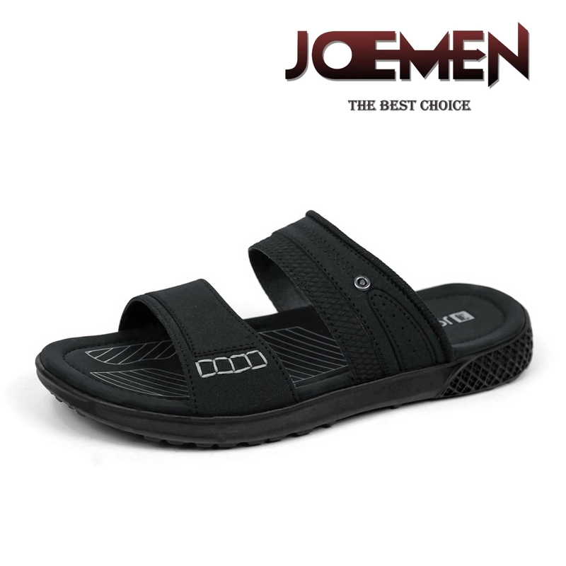 Product image Joemen Official - Joemen Sandal Pria Kulit S 14 New Original Brand Lokal Pria Slop Sandal Terbaru Joemen 2024 39 Hitam