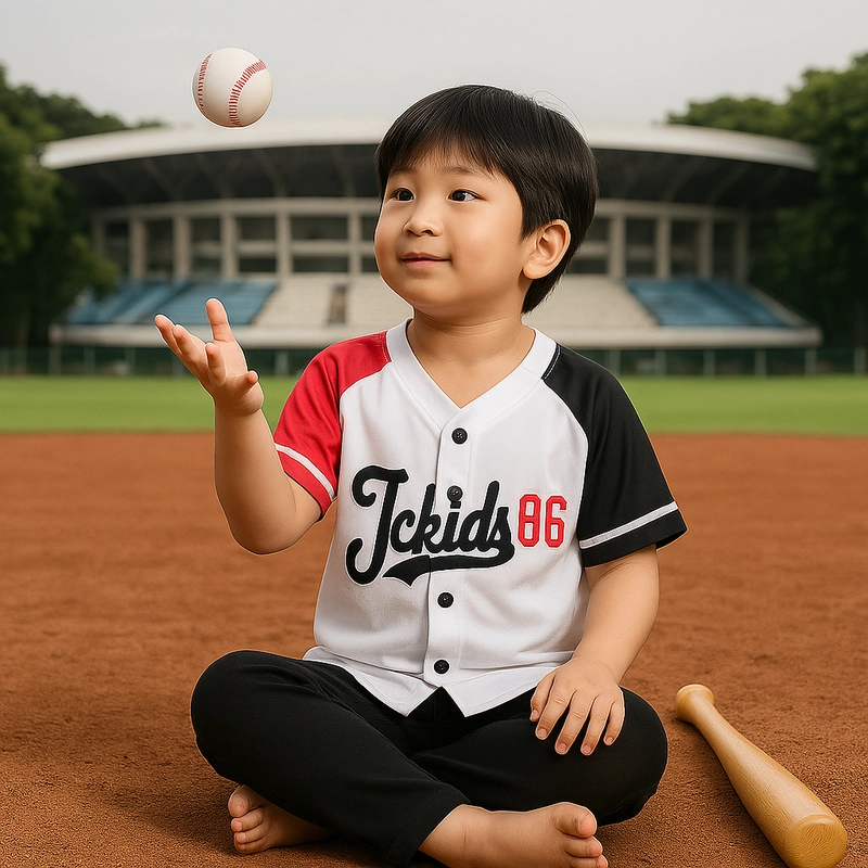 Product image Jckidswear - Atasan Jersey Anak Bahan Milano Dryfit Usia 4-13 Tahun S PUTIH