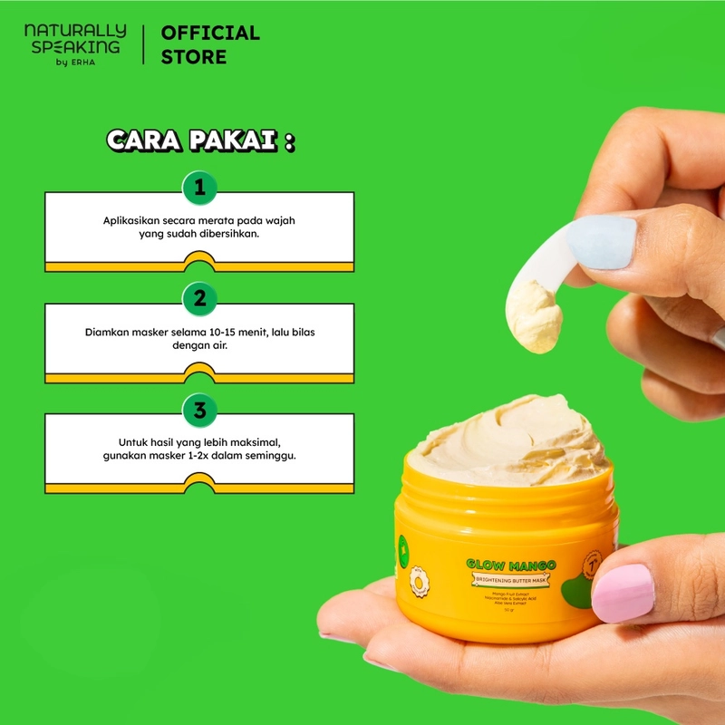 Product image Naturally Speaking By Erha - Glow Mango Brightening Butter Mask 50gr Butter Mask