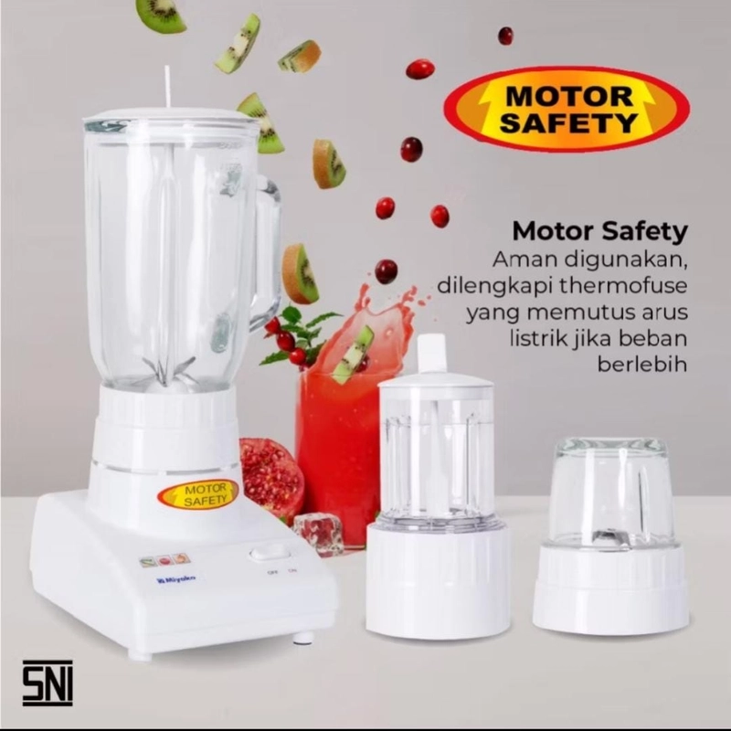 Product image Rizki Electronics - MIYAKO BLENDER BL 102 GS BLENDER KACA BLENDER KACA PUTIH