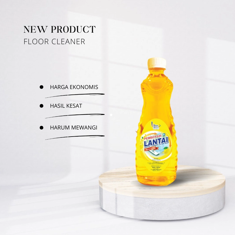 Product image Pembersih Lantai BlueKleen (1 Liter) - ( 2 Botol 500 ml) 500 ML LEMON