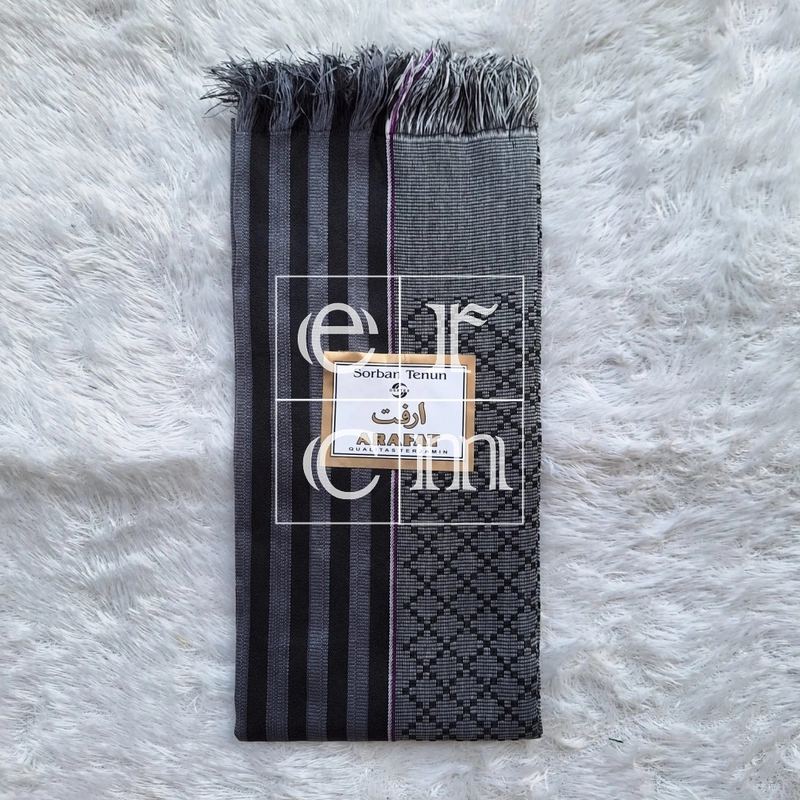 Product image ERCM Collection - SORBAN ARAFAT BINTIK SALUR Arrabani Jagung Hitam