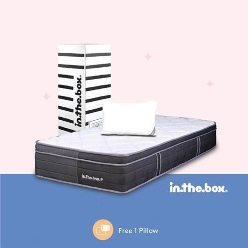 Product image Inthebox - Kasur Springbed Plus Free Bantal F388TP-PS2B-160NTR 90 x 200 cm Kasur Springbed