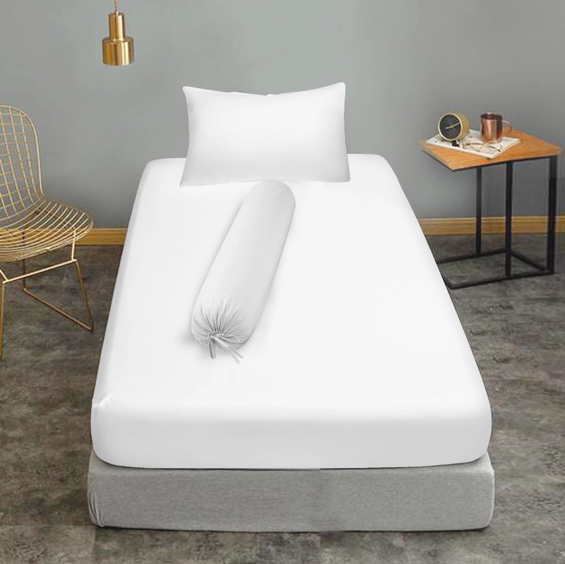 Product image Rosanna - Fitted Sheet Sprei Fitted Sprei Putih Dengan Karet Cotton 300 TC Hotel Collection Single 90x200 Plain Tinggi 30 cm