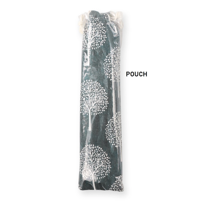 Product image RUMAH RAYA - (PO) Set Alat Makan Sendok Garpu Sedotan Sumpit dengan Pouch 6 PCS - T10 1 Set 6 Pcs Silver