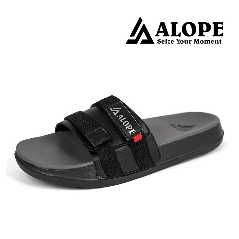 Product image ALOPE OFFICIAL - SANDAL VANNO SANDAL PRIA KEKINIAN BAHAN SOL PHYLON SIZE DEWASA READY 39 SAMPAI 43 39 HITAM