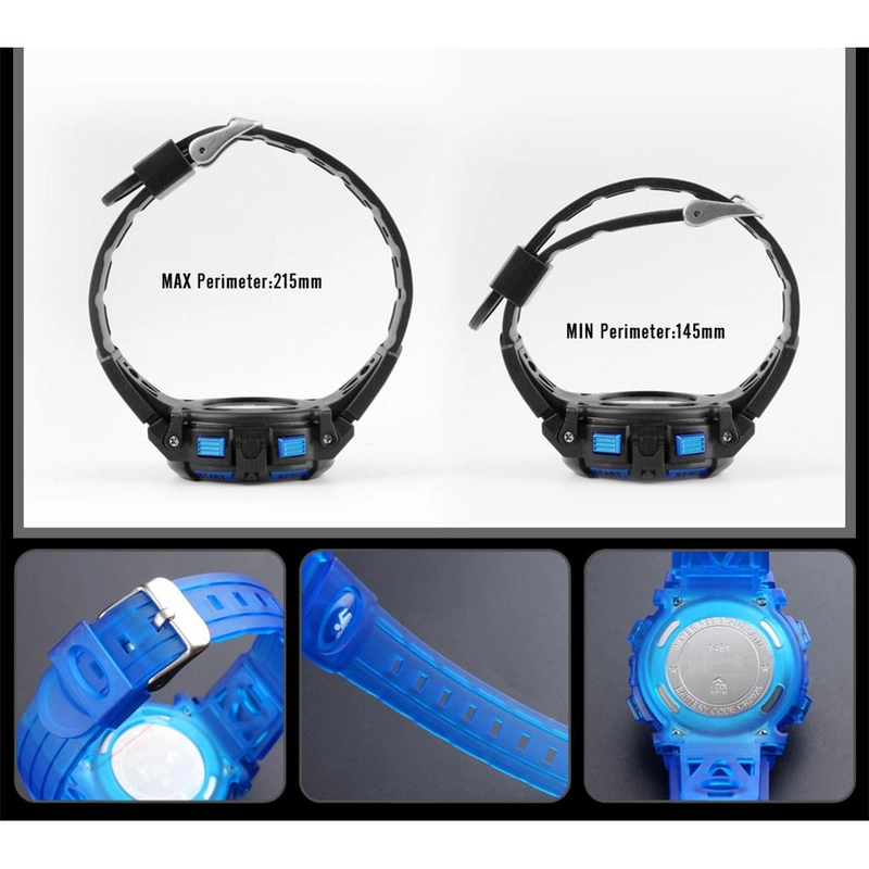 Product image RAYATORY - Jam Tangan Sporty Anak Anti Air 50 M + Box - 1451 Motif 1451 Black
