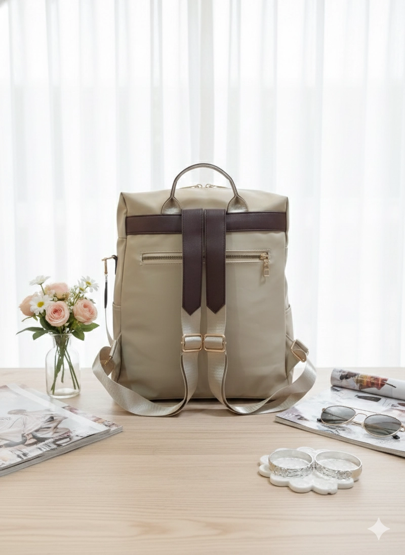 Product image CBL - Ransel SANSA - Tas Ransel Backpack Wanita SANSA Muat Laptop Waterproof Bahan Nilon Premium A Big Abu Tua