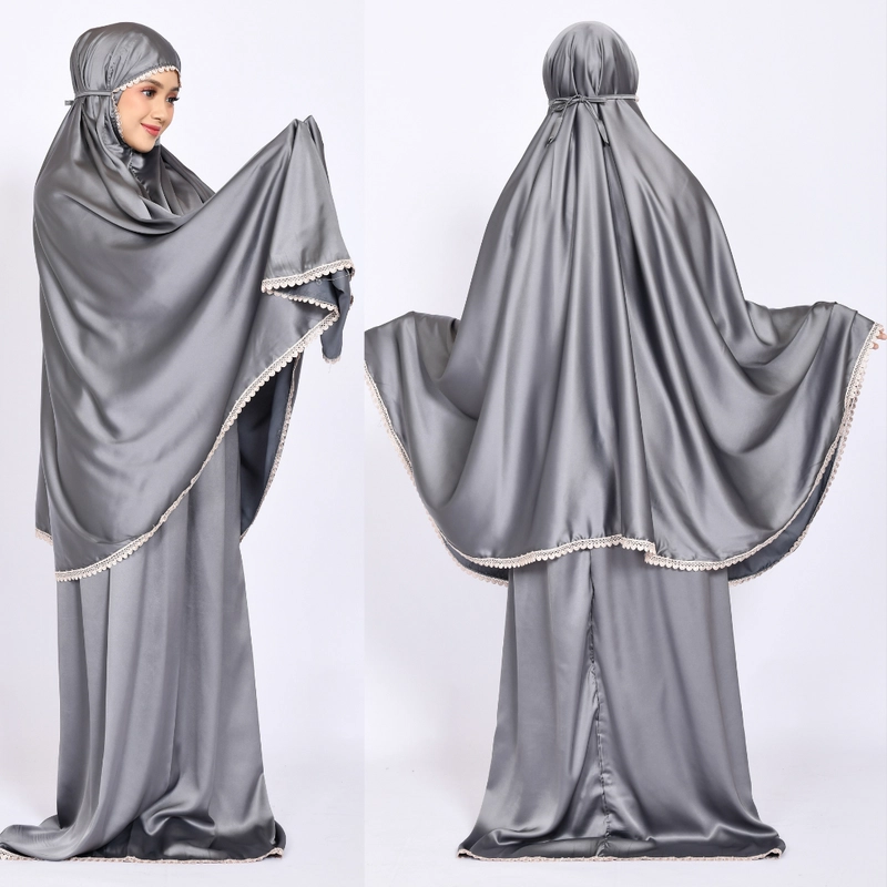 Product image Mukena Dewasa 2in1 Armani Silk Polos ALL SIZE MAS001