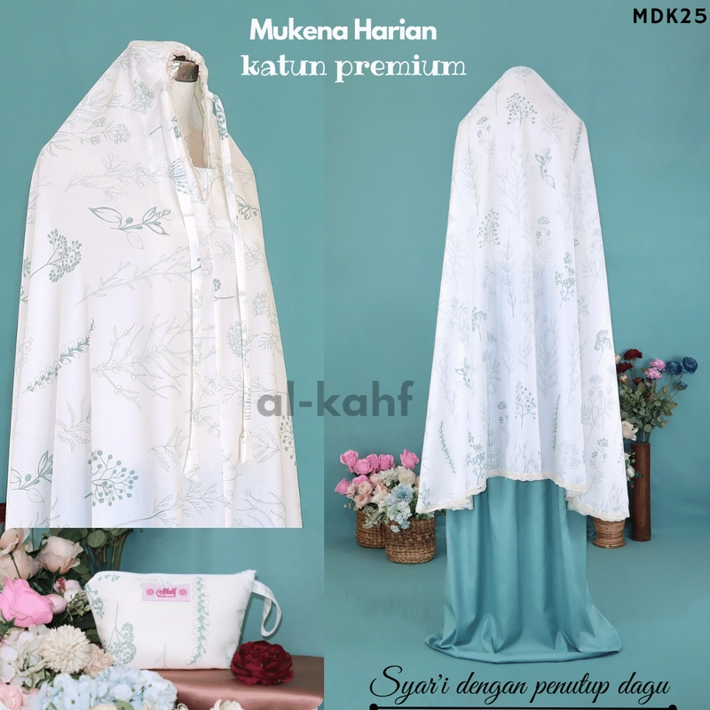 Product image Al Kahf - Mukena Dewasa Katun Grade A Motif 2 JUMBO MDK25