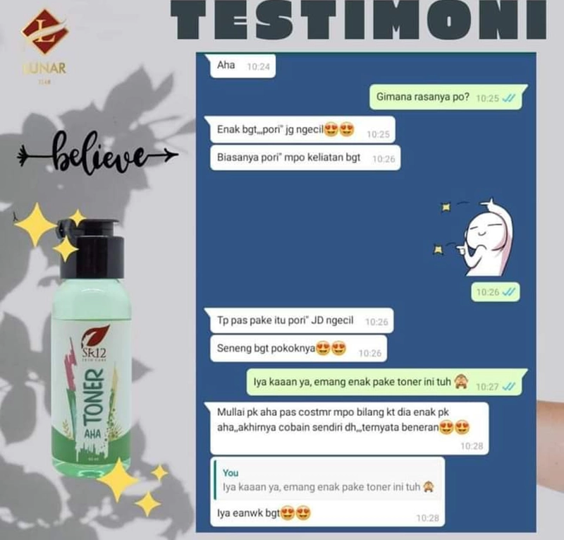 Product image SR12 Toner AHA Toner Eksfoliasi Kulit Kering Dan Memudarkan Flek Hitam 60 ml Toner AHA