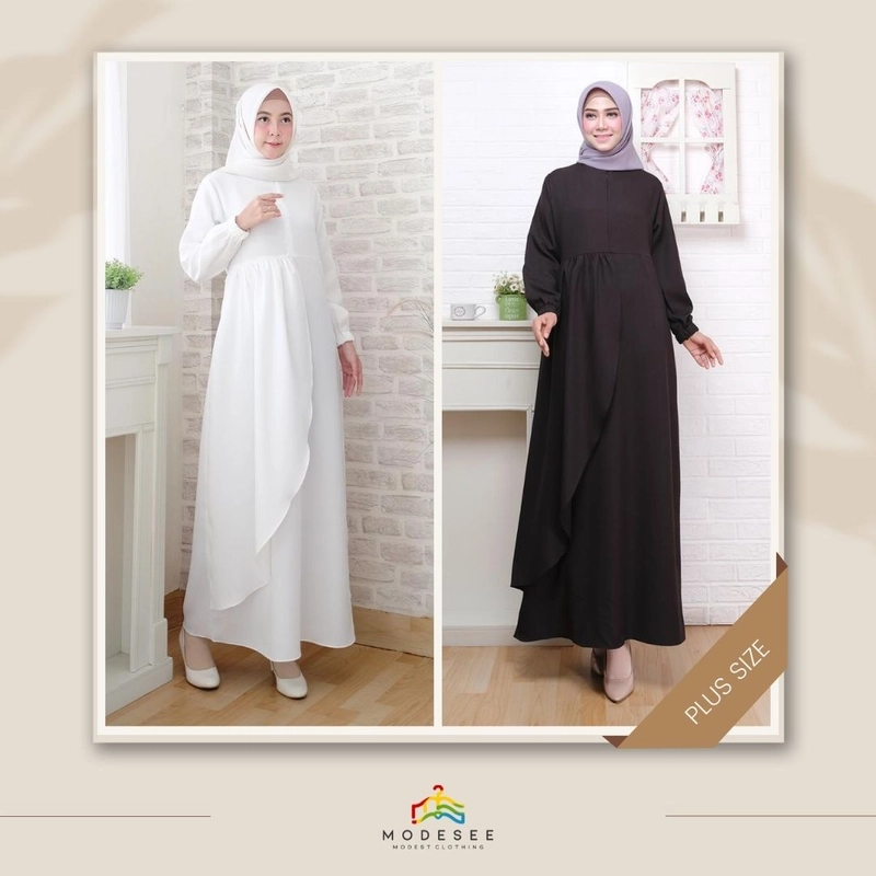 Product image Modesee - Mina Basic Plus Size 1X Black