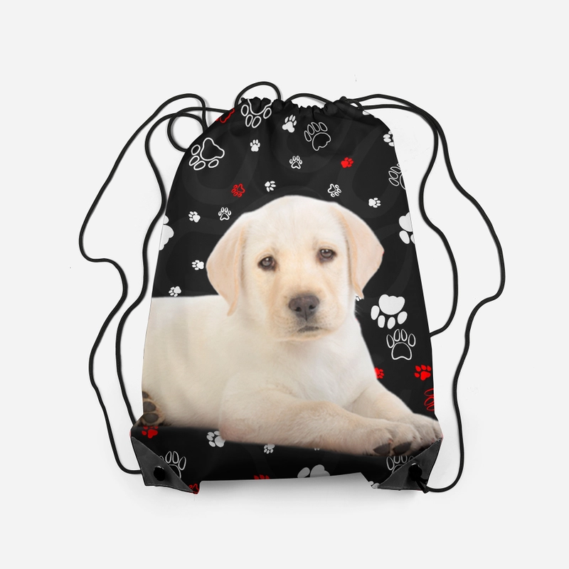 Product image Dewani - Dewani Stringbag Full Print ST-DOG02 Tas Serut Seri Dog 34x45 hitam