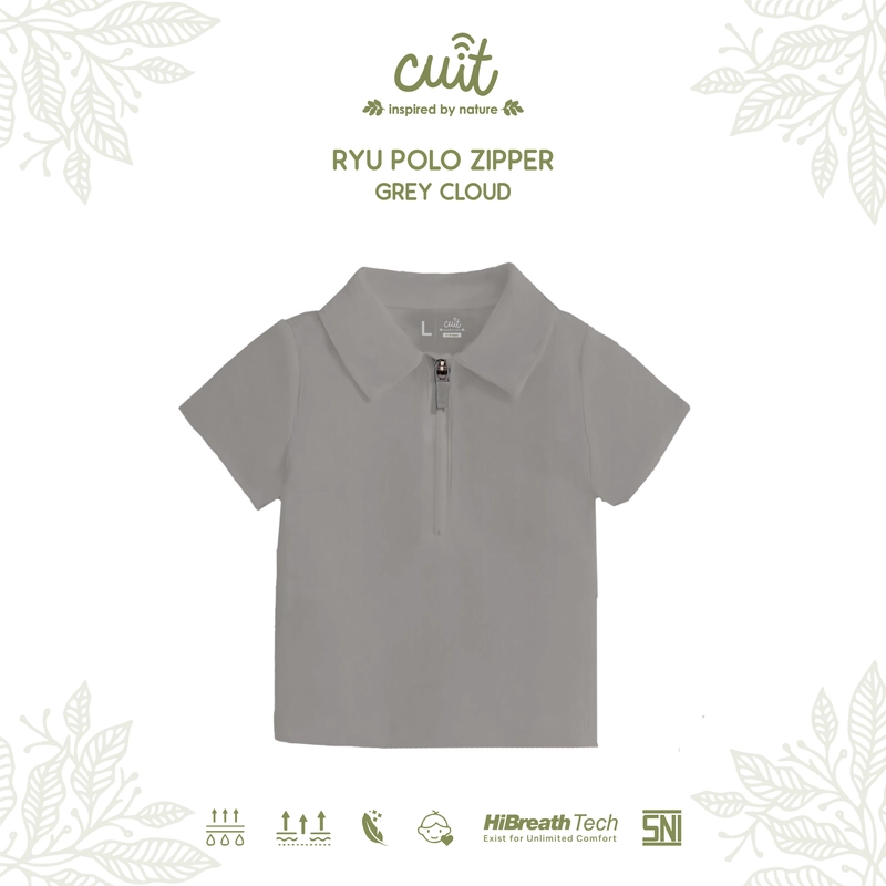 Product image Kintakun Baby - [RAYA SERIES] KINTAKUN BABY X CUIT Ryu Kaos Kemeja Anak Laki-laki 6 Bulan - 6 Tahun XXL (3-4 Tahun) Cloud Grey