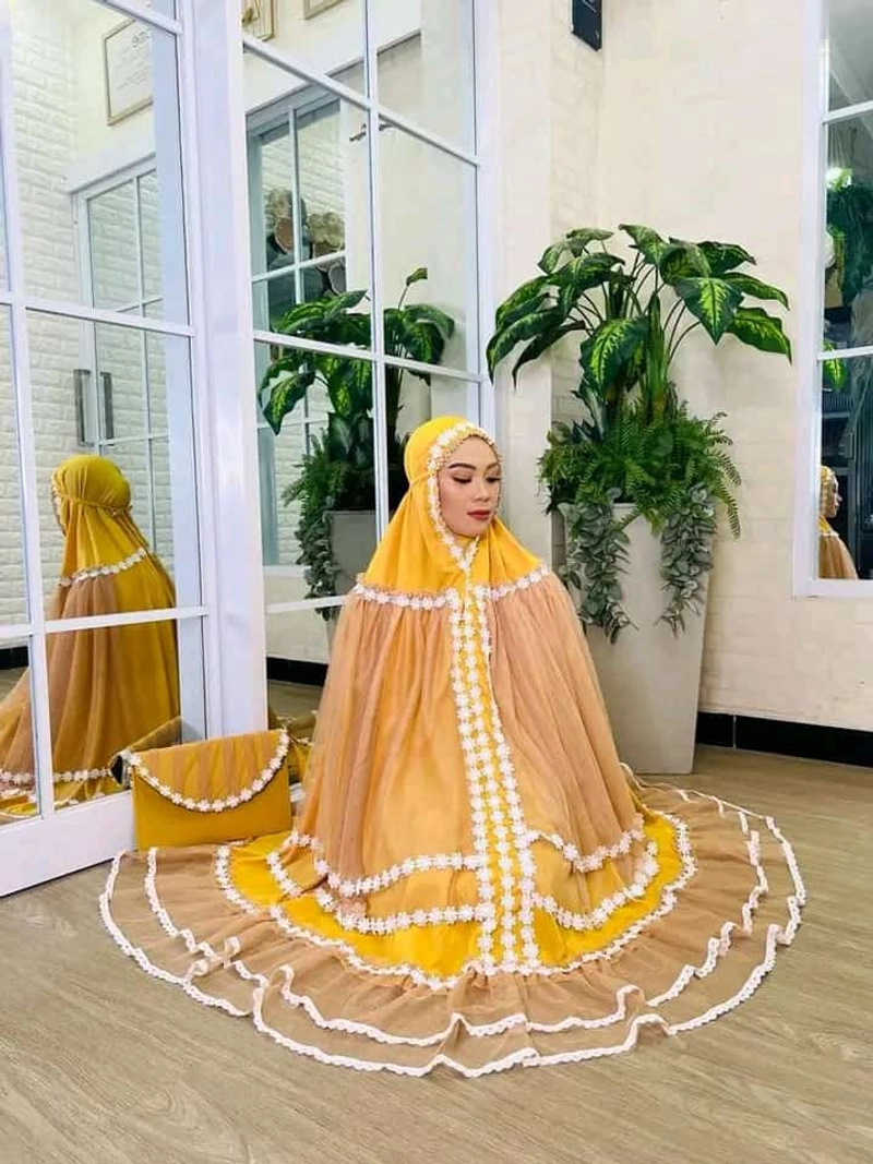 Product image Mukena Sultan Al-ZAYYAN Best Seller Premium Ori All Size mustard