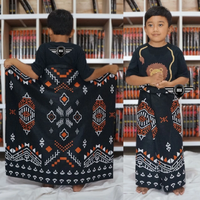 Product image Kois Batik - Sarung anak paud usia 3 sampai 8 tahun Sarung anak motif songket 300 gram motif songket