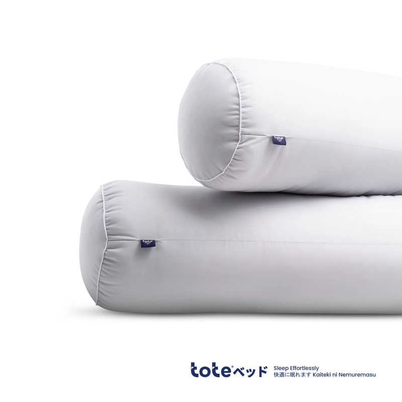 Product image Tote Bed - Tote Kumo Plush Bolster - Guling Tidur Hotel Premium Empuk 100 x 22 Abu