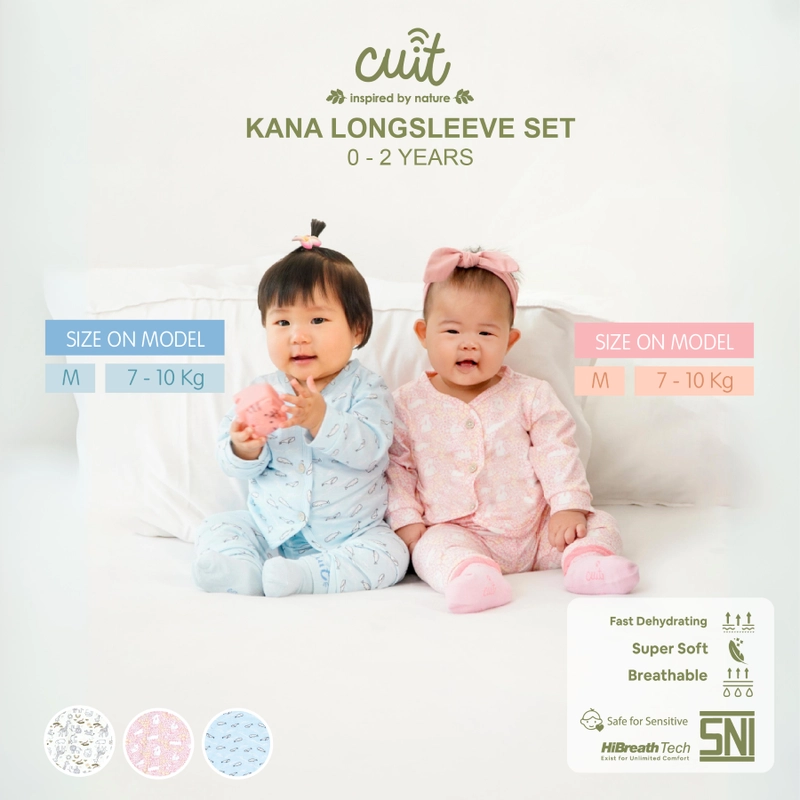 Product image CHARACTER 2 - Kana Longsleeve Set NB Blue Whale