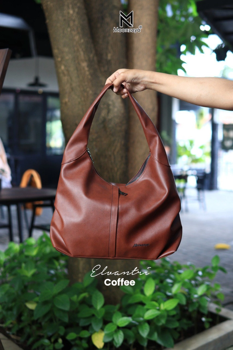 Product image Moonzaya - ELVANTRI BAG BY MOONZAYA TAS TOTEBAG WANITA ELVANTRI COFFEE