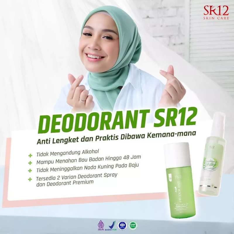 Product image SR12 Deodorant Spray Reguler Menahan Bau Badan 24 Jam 60 ml Reguler
