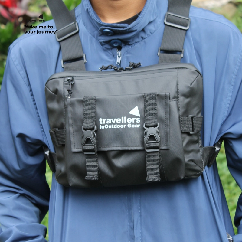 Product image Travellers - Travellers Chest Bag/Tas Dada Waterproof Chest Bag Hitam
