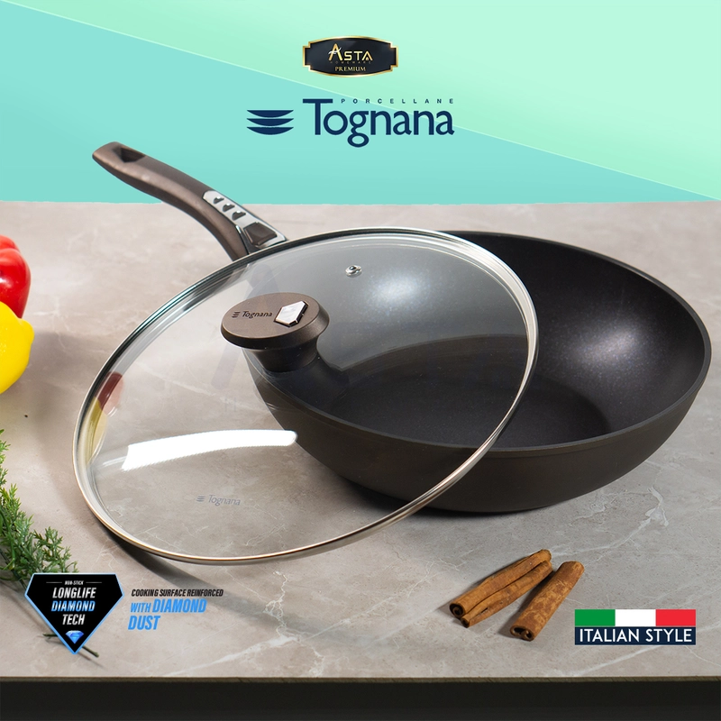 Product image Asta Homeware Official - Tognana Italy Bundle Frying Pan 20 cm dan Wok 28 cm Premium Cookware Tognana Set Frypan20+Wokpan