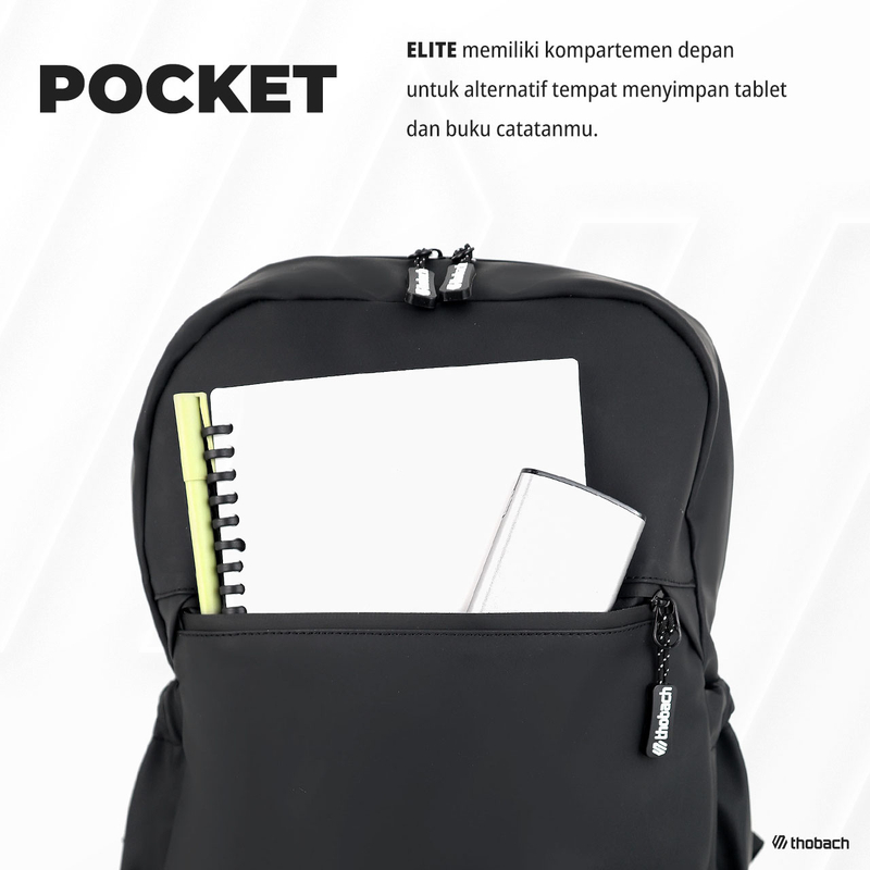 Product image Thobach official - THOBACH-BACKPACK WATERPROOF ELITE TAS RANSEL PRIA WANITA PREMIUM All size Black