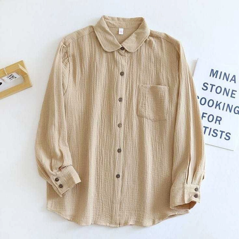 Product image Sseolshop - Arnelle Baju Atasan Wanita Terbaru L Krem
