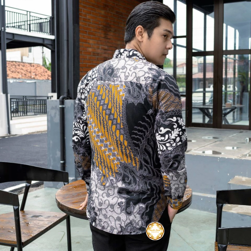 Product image Kemeja Batik New Slimfit Tebal Halus dan Tidak Luntur A2 M Motif A2