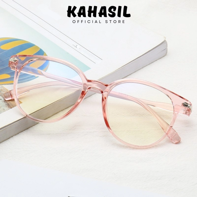 Product image KAHASIL - Kacamata Wanita Pria Anti Radiasi Frame Transparan Bening KH012 BLUE all variant