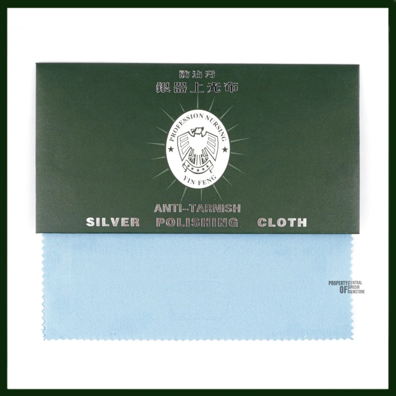 Product image CENTRAL GROSIR GEMSTONE - Silver Polishing Cloth Jewelry Pembersih Perhiasan Cincin Batu Permata Kecil Biru