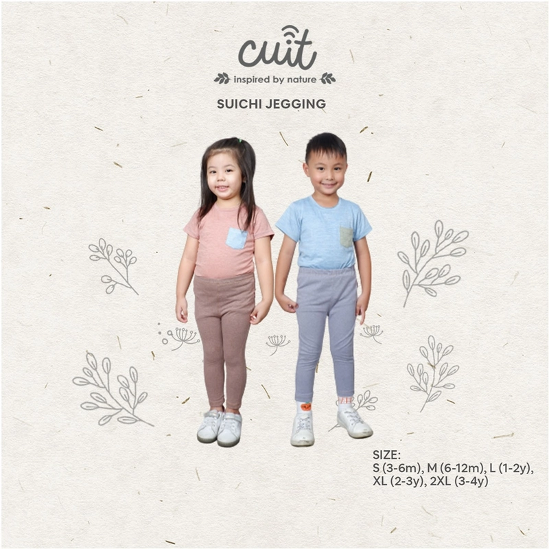 Product image CUIT Celana Anak Polos Casual Jegging Unisex Toddler Suichi Niji Series (New Color) S Olive Green