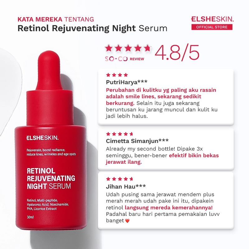 Product image ELSHESKIN - ElsheSkin Retinol Rejuvenating Night Serum 15ml retinol