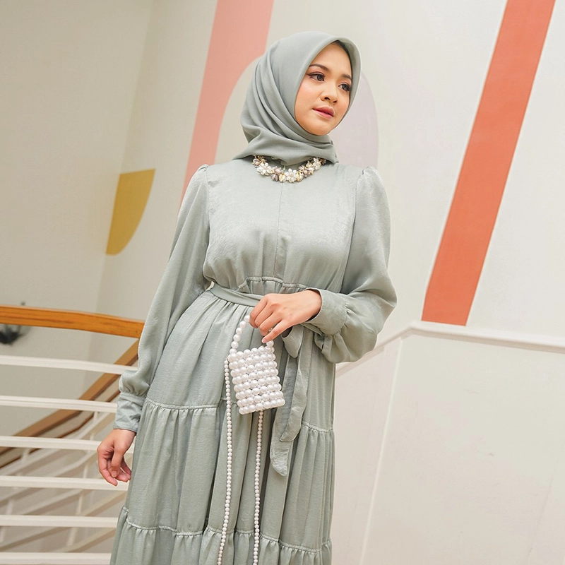 Product image byLayna Official - Baju Gamis Wanita Saira Dress S Green