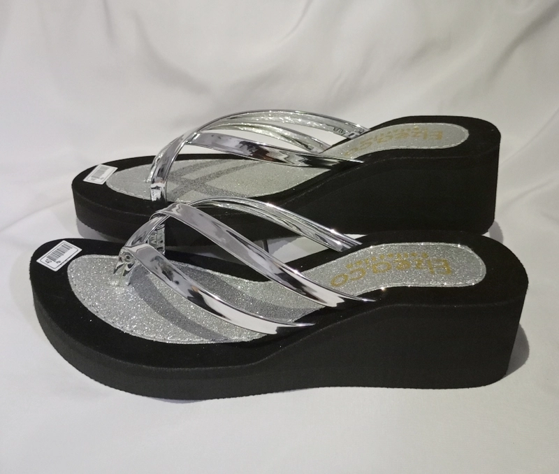 Product image Elzeaco - Sandal Wanita Spon Wedges (M02) 36 SILVER