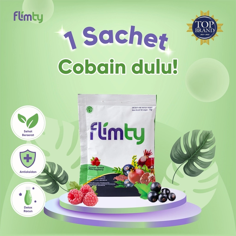 Product image Flimty Jakarta Flimty Fiber 1 sachet 15 gram Ecer Original Pelangsing Detox diet sehat Eceran Sachet 1 sachet Blackcurrant