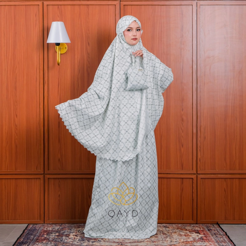 Product image qaydstoreid - Beli 1 Gratis 1 Mukena Anisa laser Cut premium anisa white