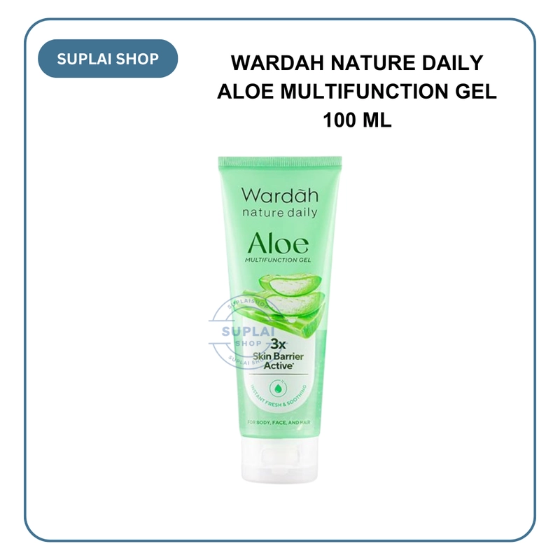 Product image SUPLAI SHOP - Body Lotion Wardah Nature Daily Multifunction Gel 100 ml Aloe Vera