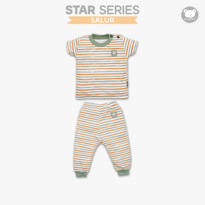 Product image FLUFFY - FLUFFY Stelan Oblong Pendek Panjang STAR (Isi 3Psng) SODJSR/SODJXR NEW SRH SML 123 S (3-6BLN) 5-7KG SODJSR-SRH-S