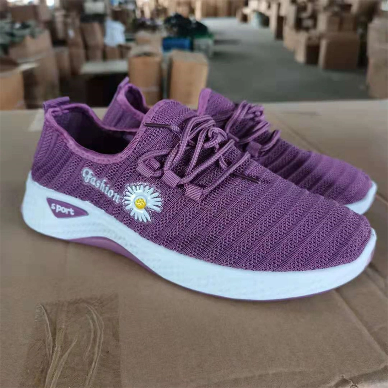 Product image Koekita - Sepatu Kets Sneakers Wanita Import New Fashion Sport Motif Bunga KT001 40 Ungu