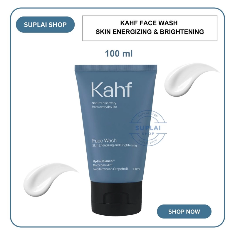 Product image SUPLAI SHOP - Sabun Wajah Kusam Kahf Face Wash Skin Energizing & Brightening Isi 100 ml