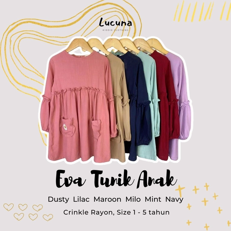 Product image Eva Tunik Anak Crinkle 2 Dusty